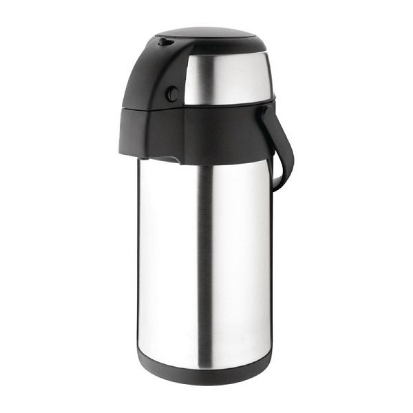 Olympia Edelstahl Pumpkanne 3L, doppelwandig, vakuumisoliert, K636