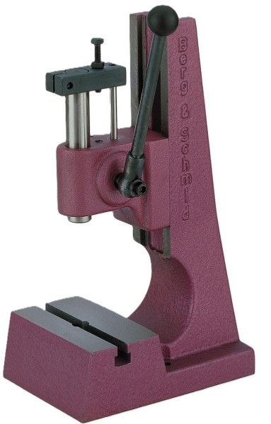 Berg & Schmid Handpresse mit Zahnstange Druckkraft 1,5 kN - Hub 40 mm Arbeitshöhe 75-170 mm, 30005