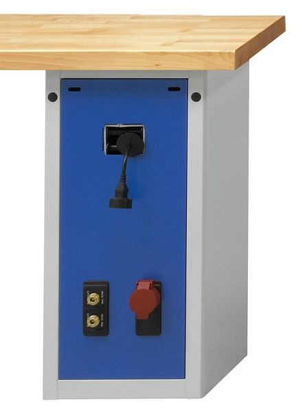 ANKE Werkbänke Energieblock, 380 x 615 x 850 mm, RAL 7035/5010, Version 2, 900.206