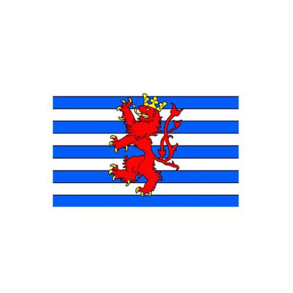 Stein HGS Länderflagge Luxemburg, 60 x 90 cm (Querformat), mit Seil und Schlaufe, FlagTop 110 g/m², für Fahnenmasten 6 m, ohne Hohlsaum, 27166