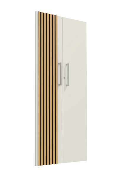 Kerkmann Oxford Vorbautüren, E1 Gütespan mit Melaminharzbeschichtung in 5 OH, Weiß/Eiche hell, 13454835