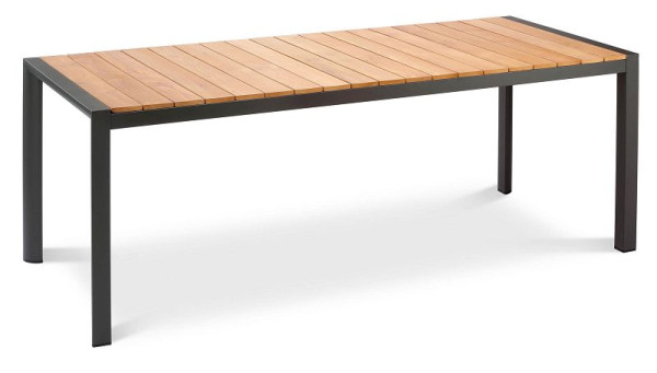 BEST Paros, Gartentisch 210x90 cm, Teakholz / Anthrazit, 46951250