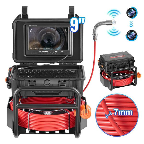VEVOR Kanalkamera 30m Rohrinspektionskamera Endoskop 512Hz-Sender, JLKXSGDNKJ9YZO2G3V2