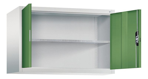 C+P Aufsatzschrank Acurado, H790xB1200xT500mm, Farbe: Lichtgrau / Resedagrün, Muldengriff, 9485-009 S10091