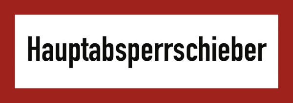 Moedel Hauptabsperrschieber, Aluminium, 297x105 mm, 57707, 4060081014880