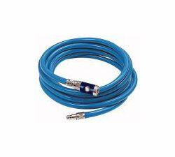 Riegler Soft-PVC-Werkstattschlauch-Set mit Druckknopf-Sicherheitskupplung NW 7,4 und Einstecktülle Stahl verzinkt, 113854