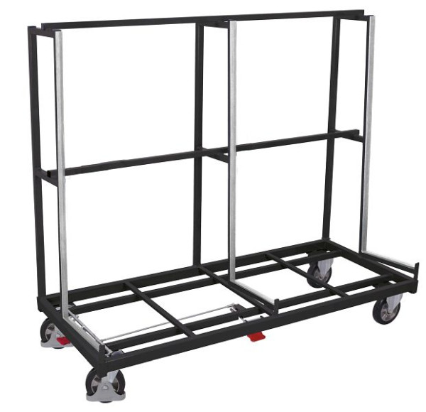 VARIOfit Plattenwagen einseitig, Außenmaße: 1.680 x 880 x 1.700 mm, RAL 7016 anthrazitgrau, sw-1605/AG