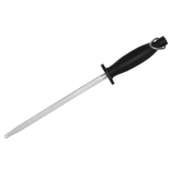Vogue Schleifstab 30cm, Material: Chrom, runde Stahlspitze, D121