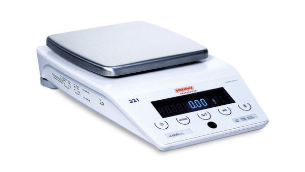 Soehnle Präzisionswaage, Höchstlast: 6200g, Ziffernschritt: 0,1g, 200 x 200 mm, 2873.50.001