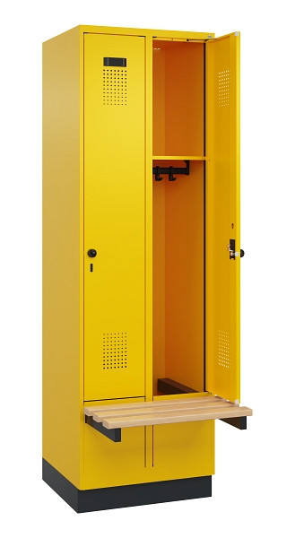C+P Spind Evolo PLUS, 2 Abteil, 1950x600x815mm, 1023/1023, Drehriegel, 049040-20 S10022