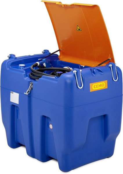 Cemo Blue-Mobil Easy 620 l, 24 V, Deckel, ca. 30 l/min, 4 m, AZV, mit Kranösen und Klappdeckel, 11928
