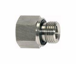 Riegler Lange Wechselreduzierung, mit zylindrischem Gewinde und Weichdichtung, 112304