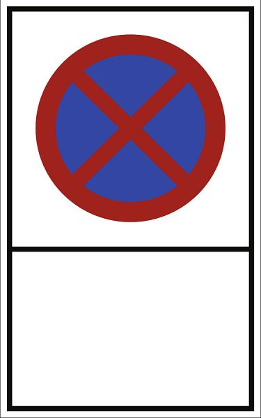 Moedel Absolutes Haltverbot - zur Selbstbeschriftung, Aluminium, 400x650 mm, 57033