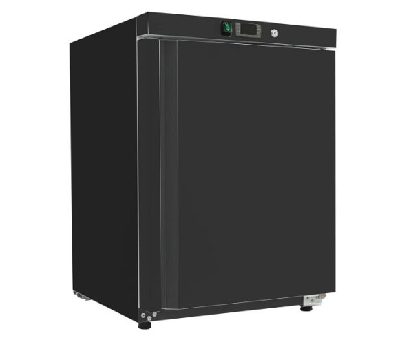 Gastro-Inox Gefrierschränk aus schwarzem Stahl 200 Liter, statisch gekühlt, 201.205