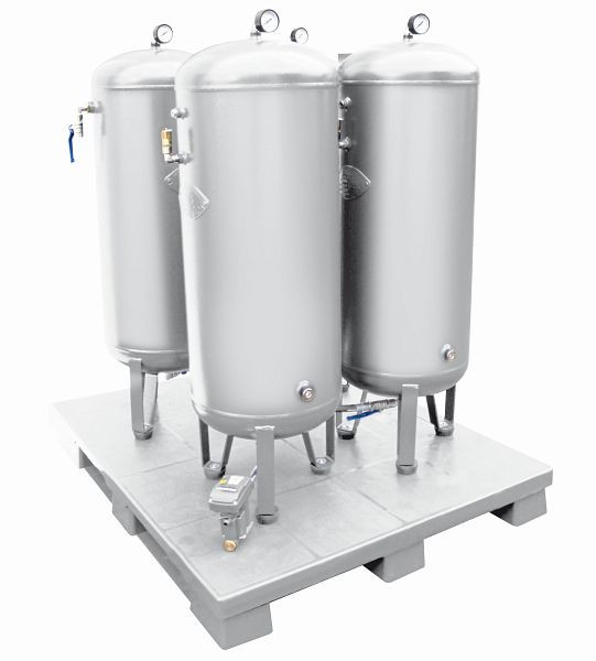 AEROTEC Kesselbatterie 4 x 90 l - 11 bar verzinkt, 25500113, 4260405388981
