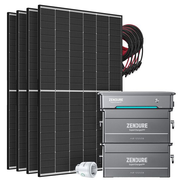 Offgridtec Zendure SolarFlow 1,92kWh 1780W Hyper 2000 Balkonkraftwerk, inkl. Satellite Smart Plug, Speicherkapazität: 2x AB1000S, 4-01-020220-003