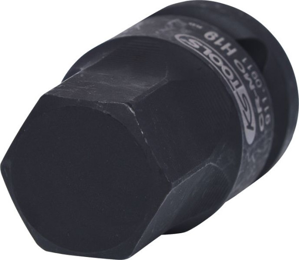 KS Tools 1/2" Kraft-Bit-Stecknuss Innensechskant, kurz, 19 mm, 911.0911