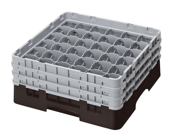Cambro Spülkorb mit 36 Fächer Camrack® 17,4 cm Braun, 36S638167