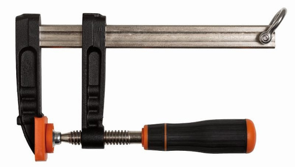 Bahco Schraubzwinge, Spannweite 160 mm, mit Bogen-Schäkel für Arbeiten in der Höhe, TAH420SH-80-160