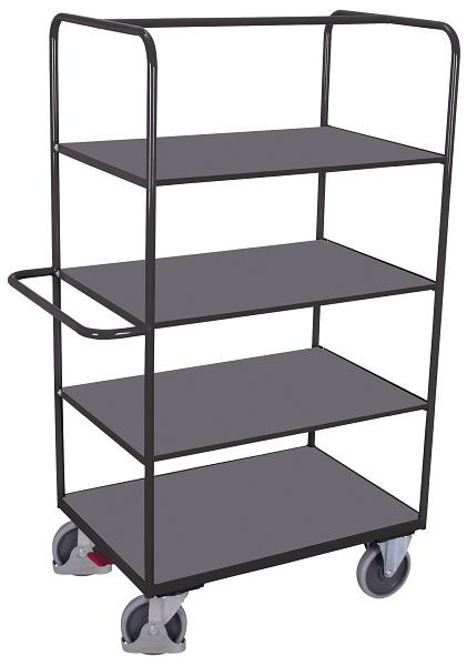 VARIOfit Etagenwagen hoch mit klappbaren Etagenböden, 1.200 x 700 x 1.890 mm, RAL 7016 anthrazitgrau, sw-700.238/AG