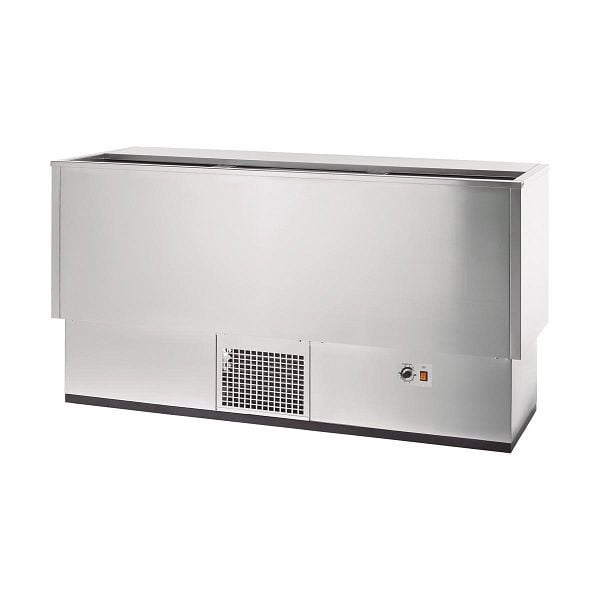 Vaiotec TOPLINE Getränkekühltruhe 550 Edelstahl mit Edelstahlschiebedeckel, 290 Liter, Breite: 1510 mm, 11641