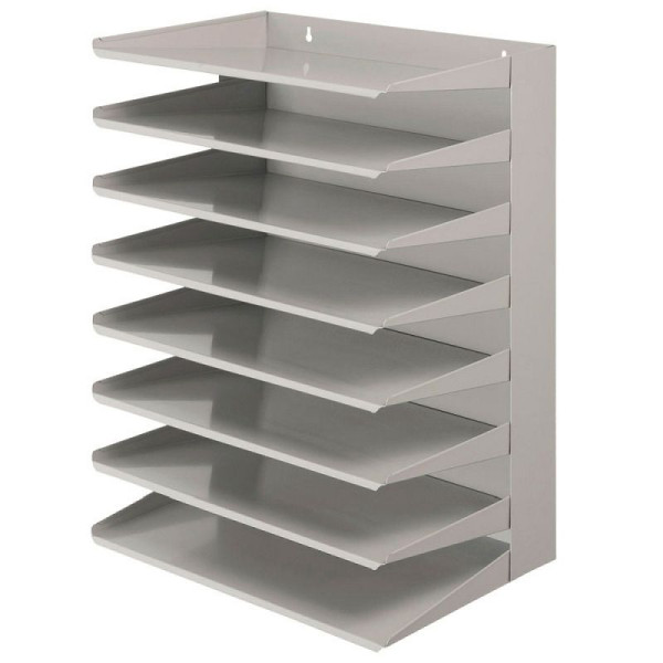 STEIN HGS Sortierregal, grau, 8 Stück, grau, Stahl, 84232.0004