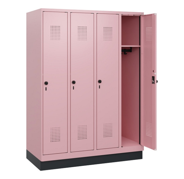 C+P Spind Evolo PLUS, Sockel, 4 Abteile, 1630x1200x500mm, 3015/3015, Drehriegel, 0490205-40 S10032