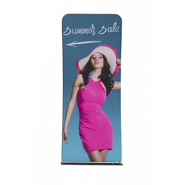 Showdown Displays Zipper-Wand Banner 100x200cm Druck doppelseitig, ZWB100-200GDS