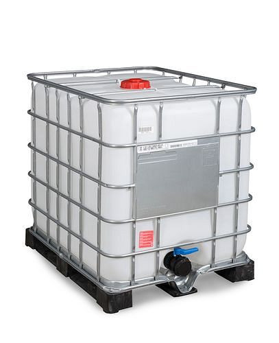 DENIOS Recobulk IBC Gefahrgut-Container, PE, 1000 l, Öffnung NW150, Auslauf NW80, 266-194
