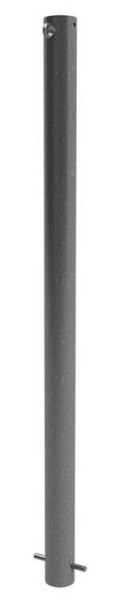 Schake Absperrpfosten Typ 4074B -ortsfest- Ø 76mm, zum Einbetonieren, feuerverzinkt, mit Flachkopf, DB 703, mit 1 Öse, 4074B+1