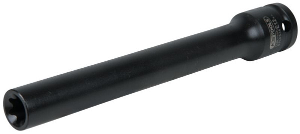 KS Tools 1/2" Bit-Stecknuss für Torx-E-Schrauben, E12, Länge 150 mm, phosphatiert, 911.4536