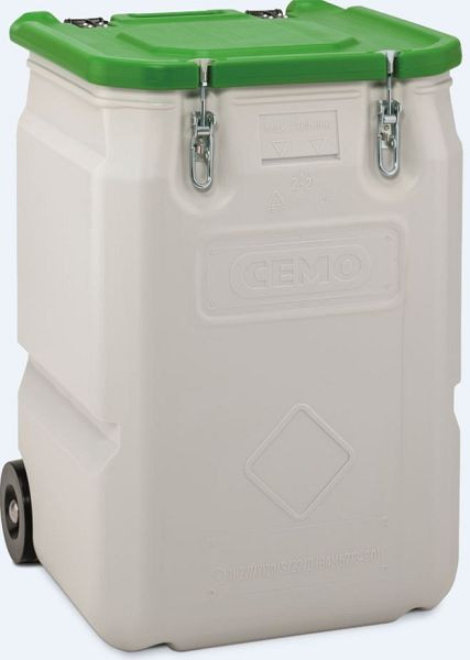 Cemo Mobil-Box 250 l, grau, Deckel grün, 11459, 4052886441886