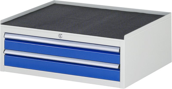 RAU Schubladenschrank Serie 7000, B770xT650xH285mm, Schubladen: 2xH90mm, Metallauflage mit 3-seitigem Abrollrand und Anti-Rutsch-Matte, 03-XL1.3A-MT.11