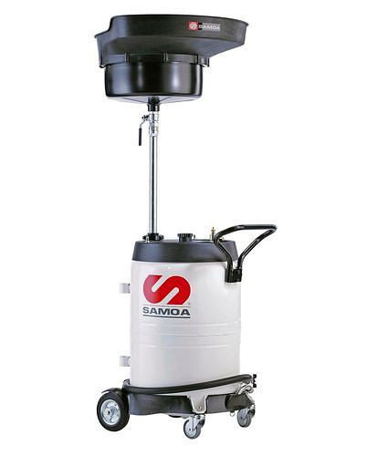 DENIOS Fahrbarer Altölsammler, mit Sammeltrichter, 100 Liter, mit Abgabeschlauch, 305382