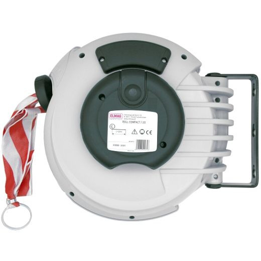 ELMAG Automatische Aufroller mit Absperrband, Roll Compact, mit 20 m rot/weißem Band, 42271