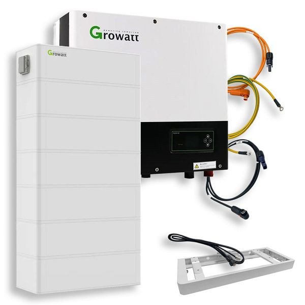 Growatt Nachrüstsatz 15,36kWh ARK SPH 6000TL3 BH-UP Hybrid-Inverter LiFePO4-Speicher, 4-01-024893-005