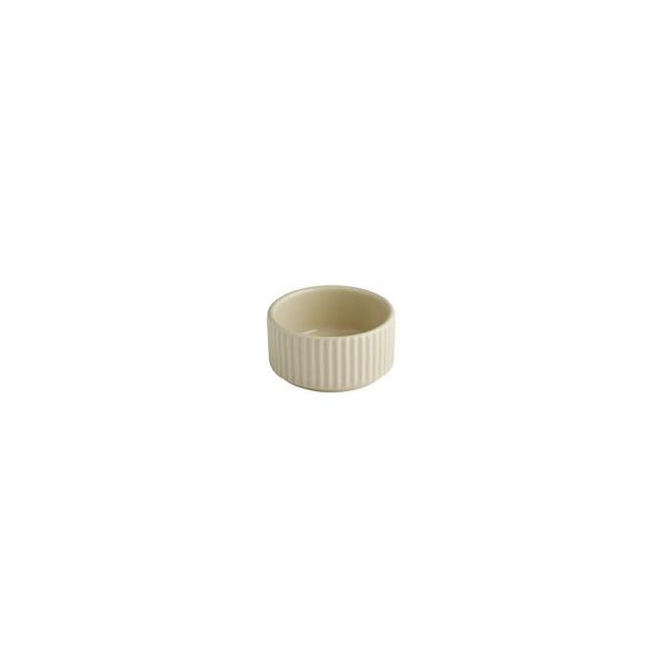 APS Schale THE GRID - Porzellan, Ø 7,5 cm, 70 ml, Farbe sand, stapelbar, 19024