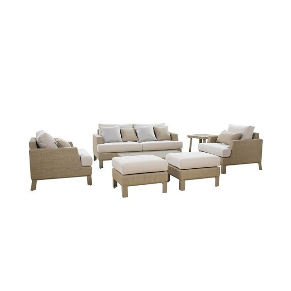 HOME DELUXE Sitzgruppe HAVANA inklusive Abdeckung – Beige, 51848