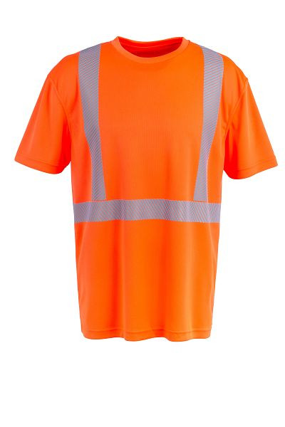 Planam Norit Warnschutz T-Shirt kurzarm orange XS, Unisex, 5880040