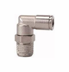 Riegler L-Steckverschraubung, drehbar, Außengewinde konisch mit Gewindebeschichtung, 108914