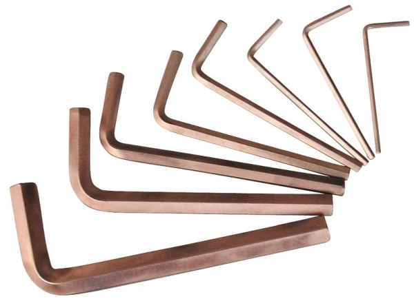 KS Tools BRONZEplus Innensechskant-Winkelstiftschlüssel-Satz lang 8-teilig, 963.1515