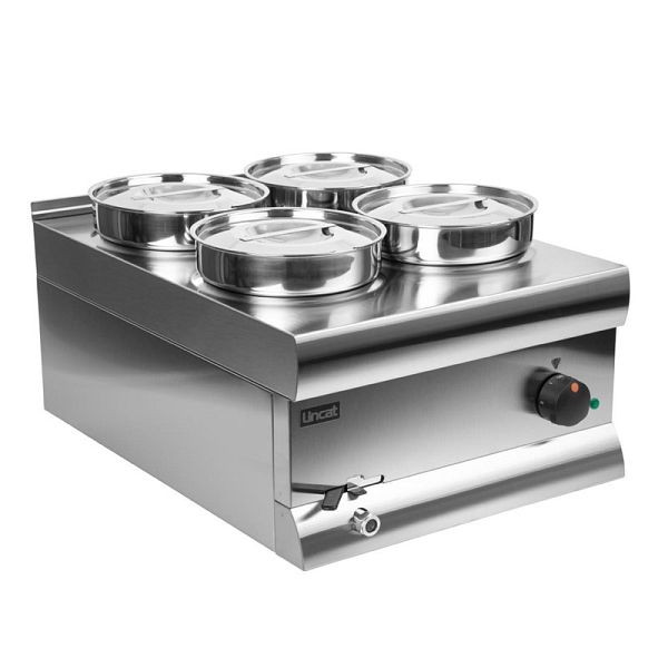 Lincat Silverlink 600 Bain-Marie BS4W 4x 4,5L, Leistung: 1 kW, feuchte Wärme, J953