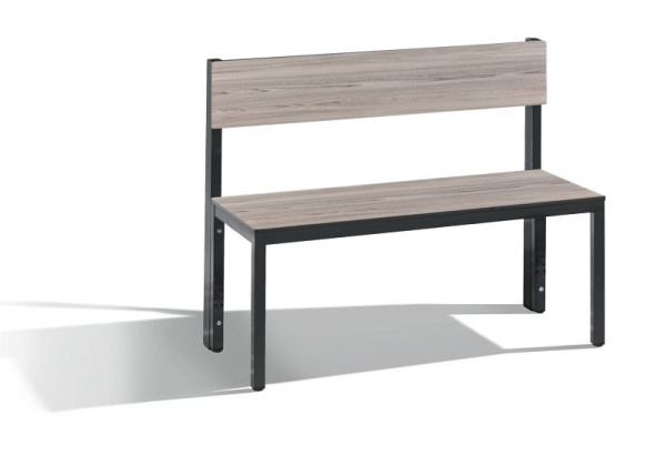 C+P Sitzbank mit Rückenlehne, Basic Plus, H796xB1000xT407mm, 8060-300 S10003