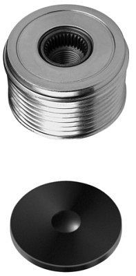 HELLA Generatorfreilauf, Gewindemaß: M16x1,5, Anzahl der Rillen: 7, mit Kappe, 9XU 358 038-281