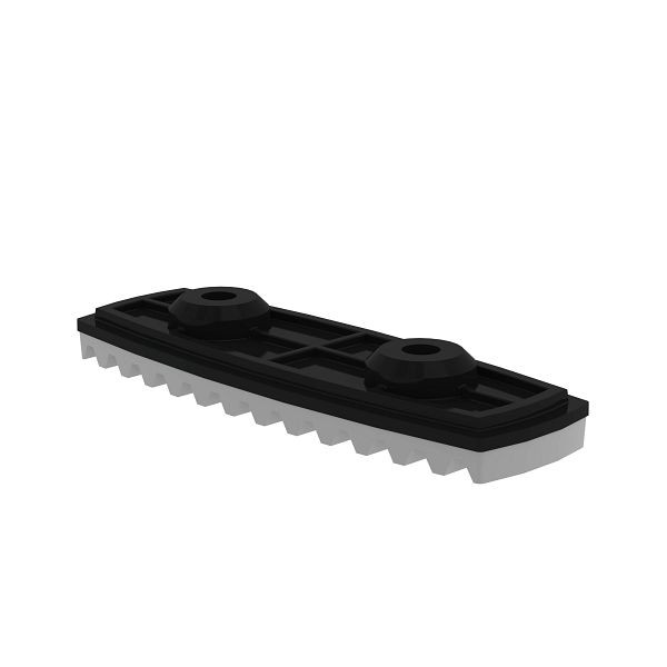 Munk Günzburger Steigtechnik nivello-Fußplatte für glatte Untergründe für Holmhöhe 58/73 mm, VE: 2 Stück, 019211