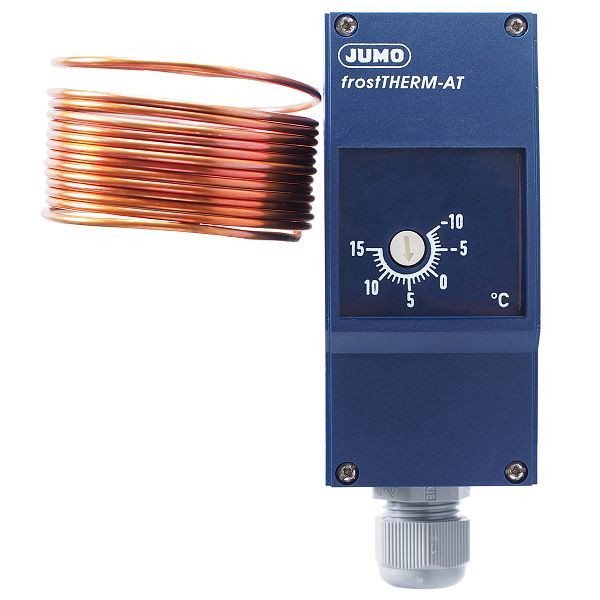 JUMO Frostschutzthermostat, -10 bis 15 °C, Fühlerleitung 3000 mm, IP65, 60003349