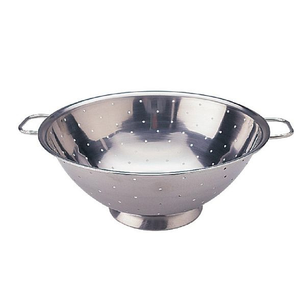 Vogue Gemüseseiher Edelstahl Durchmesser 23cm, robust, leicht zu reinigende Konstruktion, K331