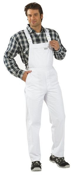 Planam MG 260 Latzhose, weiß, Größe 58, 0833058, 4030913833583