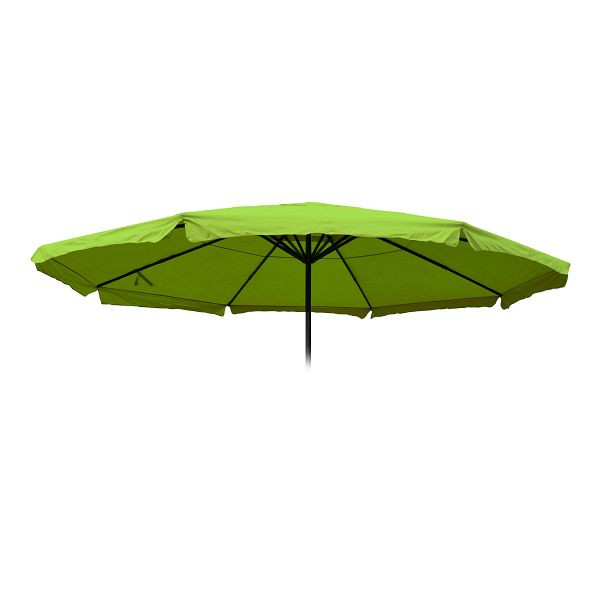 Mendler Ersatz-Bezug für Sonnenschirm Meran Pro, Gastronomie Marktschirm mit Volant Ø 5m, Polyester, hellgrün, 103069