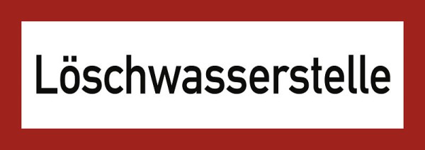 Moedel Löschwasserstelle, Aluminium, 297x105 mm, 57375, 4060081013371